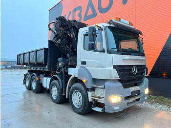 Kravas automašīna - kabeļu sistēma, Kravas auto ar manipulatoru Mercedes-Benz Axor 3243 8x4 Hiab 322E-6 + JIB / WIRE LIFT L=5000 mm: foto 5