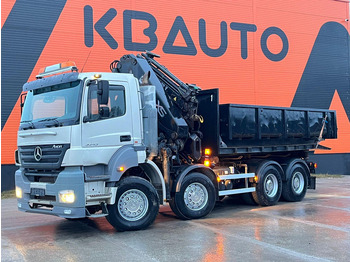 Kravas automašīna - kabeļu sistēma, Kravas auto ar manipulatoru Mercedes-Benz Axor 3243 8x4 Hiab 322E-6 + JIB / WIRE LIFT L=5000 mm: foto 3