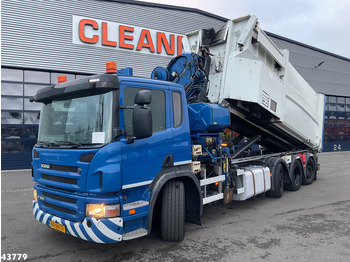 Pacēlājs ar āķi, Kravas auto ar manipulatoru Scania P 360 8x2 Hiab 21 Tonmeter laadkraan: foto 2