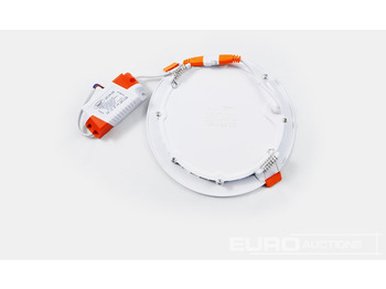 Celtniecības maisītājs Unused 80x LED Panel Recessed 12W - LED SMD - Round - 6500K (daylight) - 960 Lumens - AC220-240V - IP20 - Lifetime: 30,000 hours - Driver included - Dimensions: 170mm x 20mm - Mounting diameterR : 140: foto 2