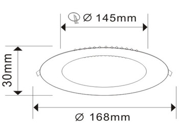 Celtniecības maisītājs Unused 80x LED Panel Recessed 12W - LED SMD - Round - 6500K (daylight) - 960 Lumens - AC220-240V - IP20 - Lifetime: 30,000 hours - Driver included - Dimensions: 170mm x 20mm - Mounting diameterR : 140: foto 3