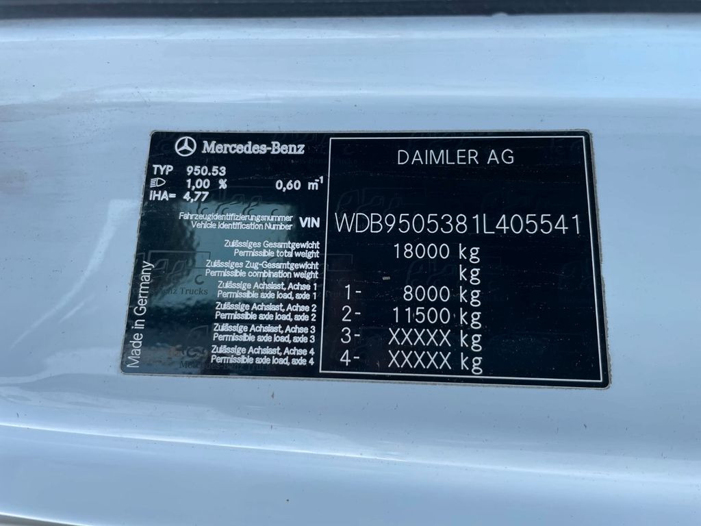 Kravas automašīna refrižerators Mercedes-Benz Axor 1824 4x2 Euro 5 FrigoBlock: foto 20