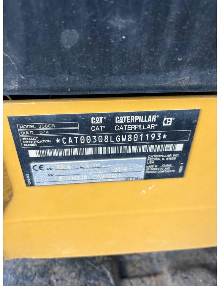 Kāpurķēžu ekskavators CAT 308-07CR: foto 6