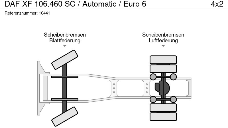 Vilcējs DAF XF 106.460 SC / Automatic / Euro 6: foto 13