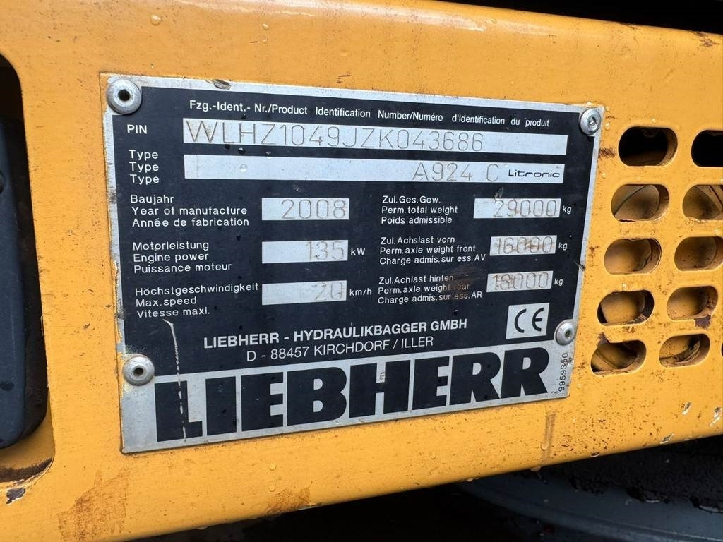 Atkritumu iekrāvējs Liebherr A 924 C: foto 10