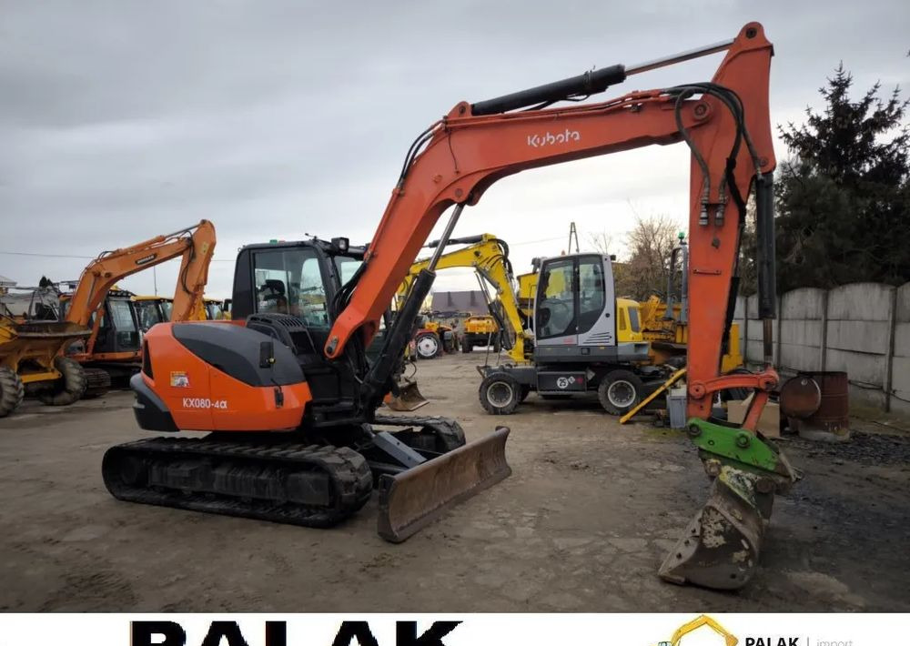 Kāpurķēžu ekskavators Kubota Mini koparka  KUBOTA  KX080 -4  ,2018 rok: foto 9