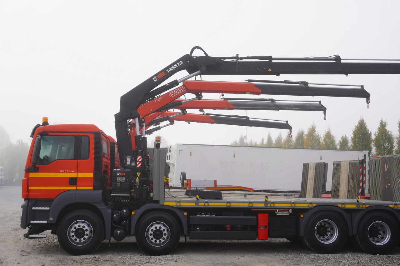 Auto evakuators, Kravas auto ar manipulatoru MAN TGS 35.360 E6 8×2 / HDS FASSI F235 / Tow truck: foto 12