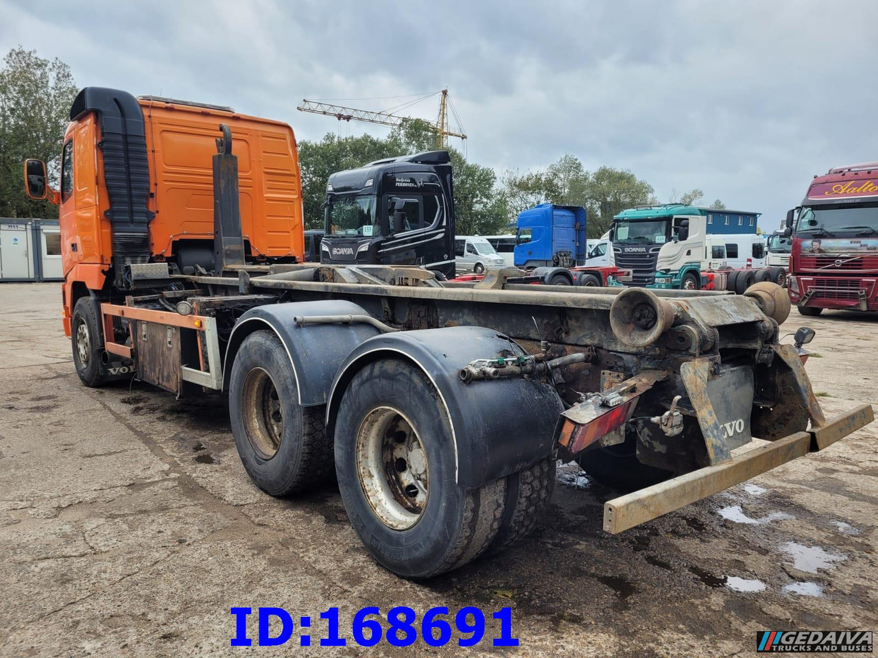 Pacēlājs ar āķi VOLVO FH12 380HP 6x2 10tyre Hook Tipper: foto 9