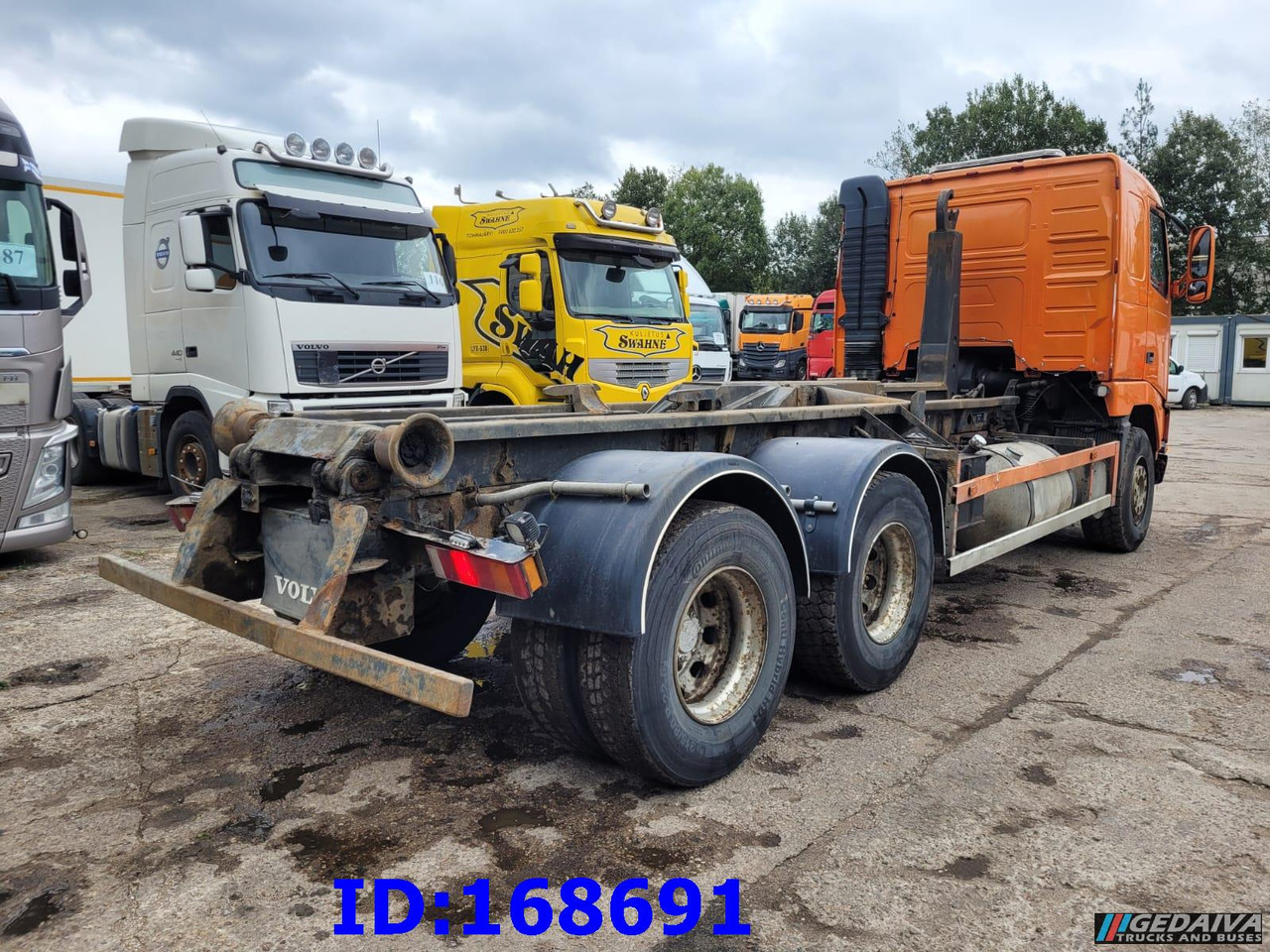 Pacēlājs ar āķi VOLVO FH12 380HP 6x2 10tyre Hook Tipper: foto 7