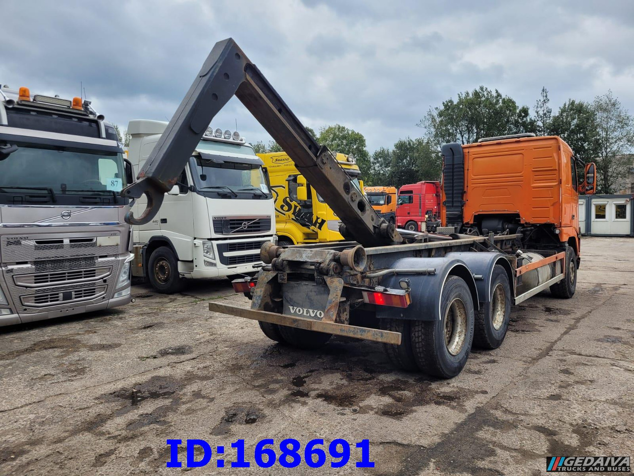 Pacēlājs ar āķi VOLVO FH12 380HP 6x2 10tyre Hook Tipper: foto 6